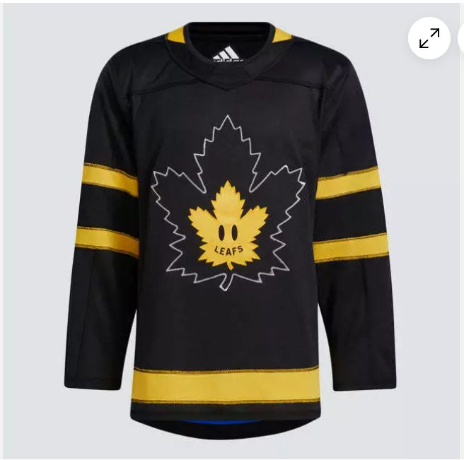 Custom Men Toronto Maple Leafs  black yellow 2024 NHL adidas  Alternate Jersey->customized nhl jersey->Custom Jersey